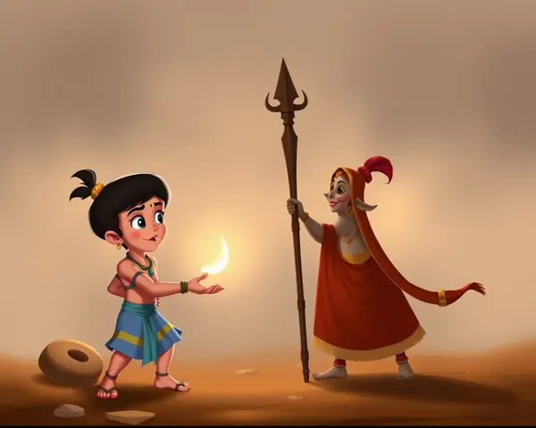 Chota Bheem Competes with Kalia in Village Festival