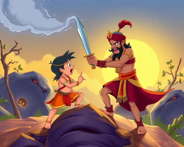 Chota Bheem Fights Daku Manglu with Mangal Singh