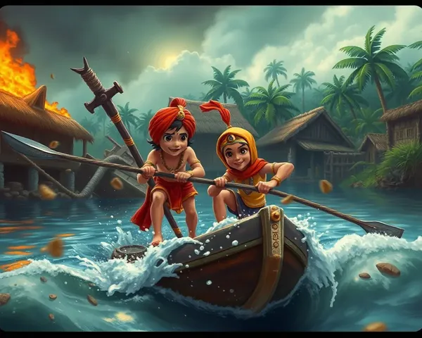 Chota Bheem and Mangal Singh Rescue Villagers from Disaster