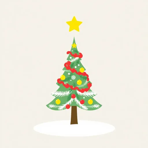 Christmas Tree Icon Symbolizes Festive Holiday Spirit and Tradition