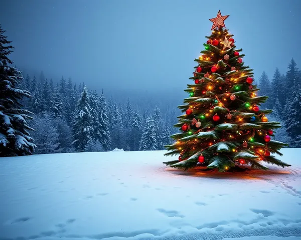 Christmas Tree Images with Beautiful Ornaments and Lights