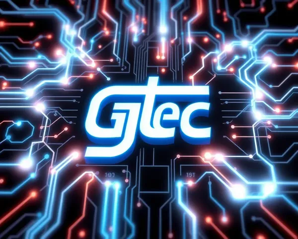 Circuit Board Gtec Logo Futuristic Illustration