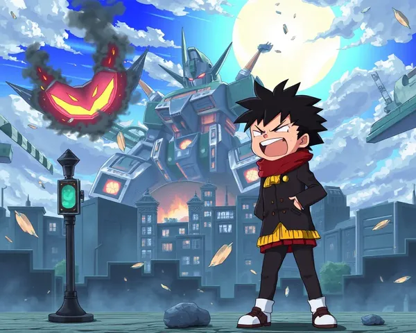 City Destroyed, Anime Villain's Maniacal Laughter