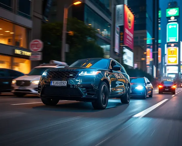 City Street Drive Range Rover Velar Rush