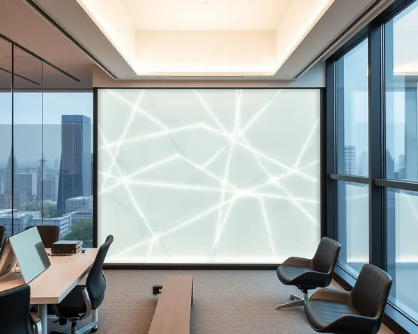 Cityscape View Gloo Wall in Modern Office Space