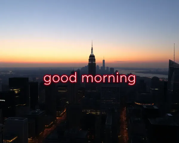 Cityscape at Dawn Good Morning WhatsApp Free HD Image Download