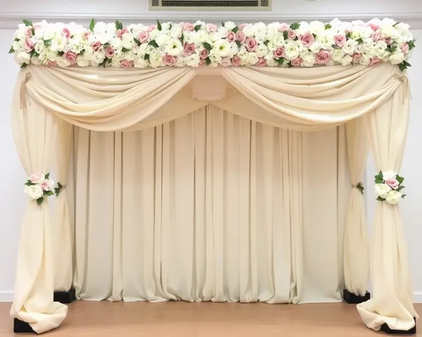 Classic Mandap Decoration Banner with Simple and Elegant Design