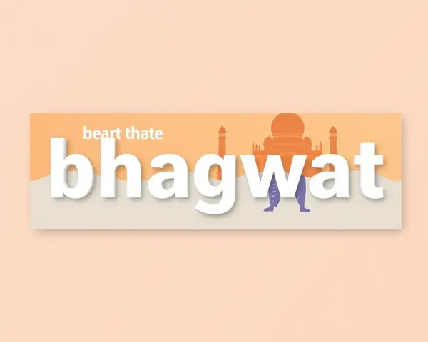 Clean and Modern Bhagwat Newsletter Banner Design