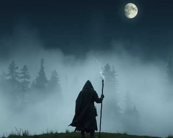Cloaked Figure with Cataheal Staff and Healing Journey