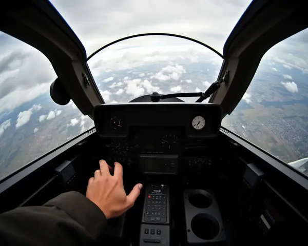 Close-Up Shot of Harrier Cockpit Before Takeoff