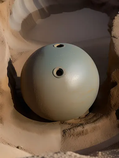Close-Up Shot of Intricate Dragon Ball Texture
