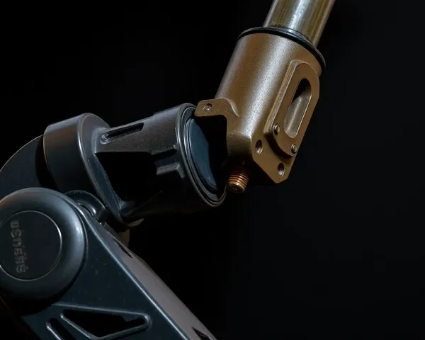 Close-Up of Flex Machine Arm with Intricate Details and Textures