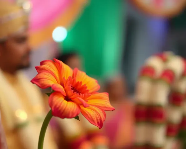 Close-Up of Intricate Shradhanjali Flower in PNG Format