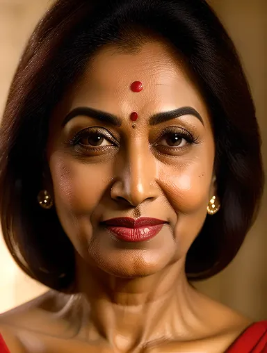 Close-Up of Vyjayanthimala's Expressive Face Features