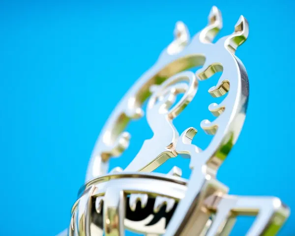 Close-up of IPL Trophy with Intricate Design Details