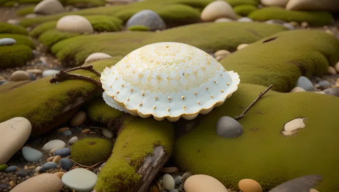 Close-up of Intricate theetam Shell Patterns and Colors