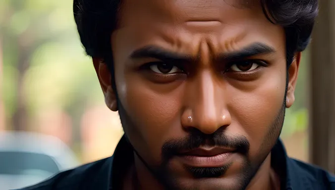 Close-up of Jayasurya's Determined Acting Face