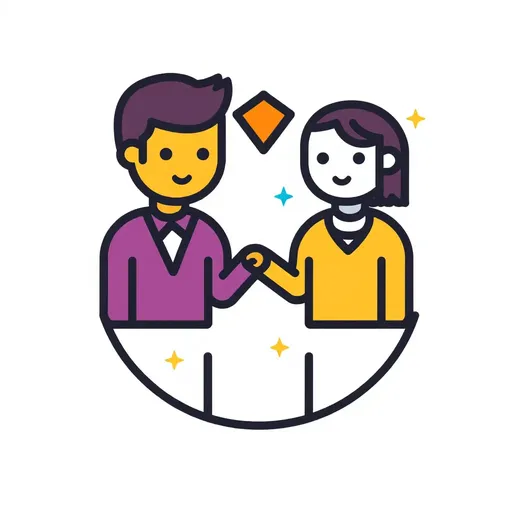 Collaboration Icon: Symbolizing Partnership and Unity