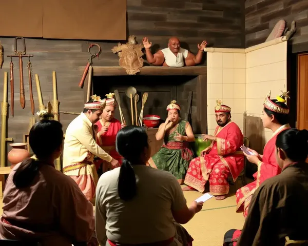 Collaborative Yakshagana Rehearsal in Traditional Setting