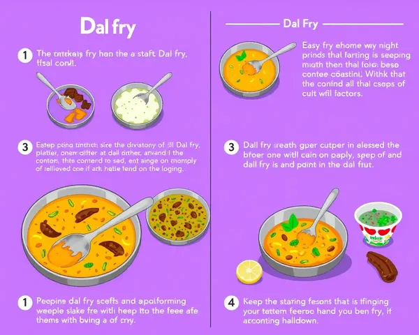 Colorful Dal Fry Recipe with Step-by-Step Instructions