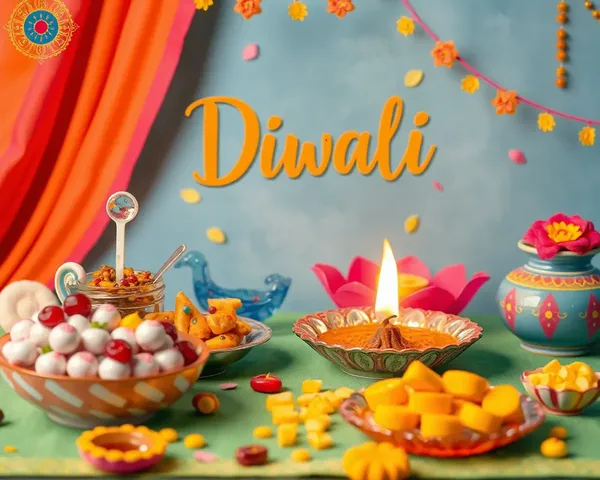 Colorful Diwali Celebration with CB Background Treats
