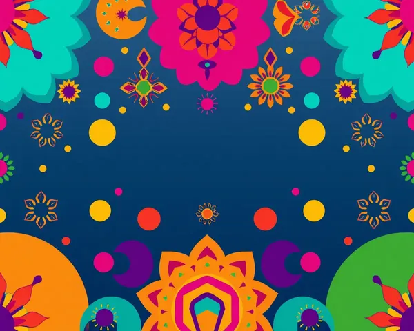 Colorful Patterns Vibrant Krishna Studio Background Png