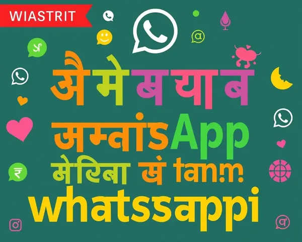 Colorful Sanskrit Words WhatsApp Icons Combination