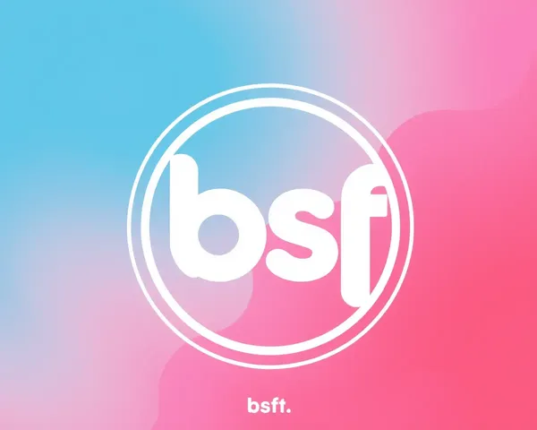 Colorful Stylized BSF Logo in Circular Shape
