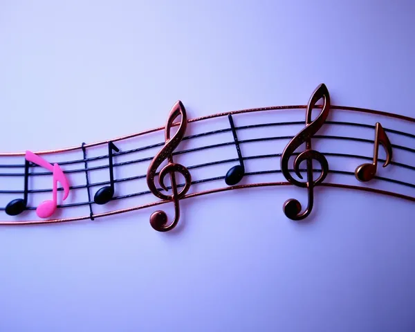 Combining Music Notes with Vibrant Visual Images