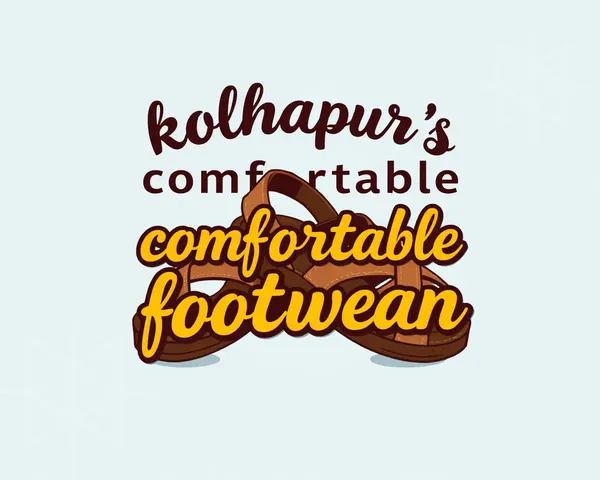 Comfortable Marathi Footwear Banner with Sandals and Cursive Font