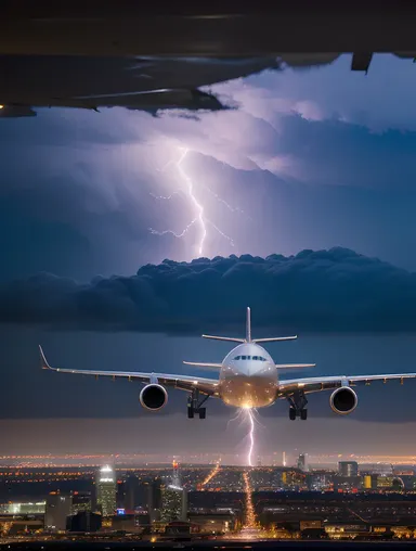 Commercial Pilot Wallpaper HD: Airliner Flying Through Stormy Sky