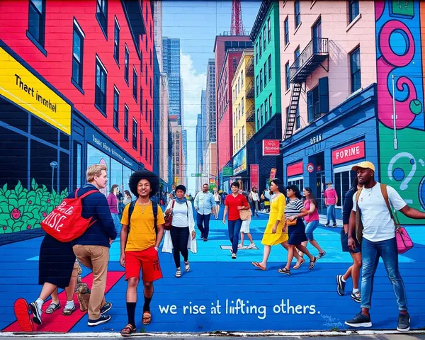 Community and Inclusivity in a Vibrant City Mural