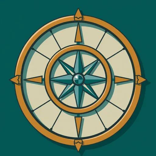 Compass Icon: A Navigation Symbol