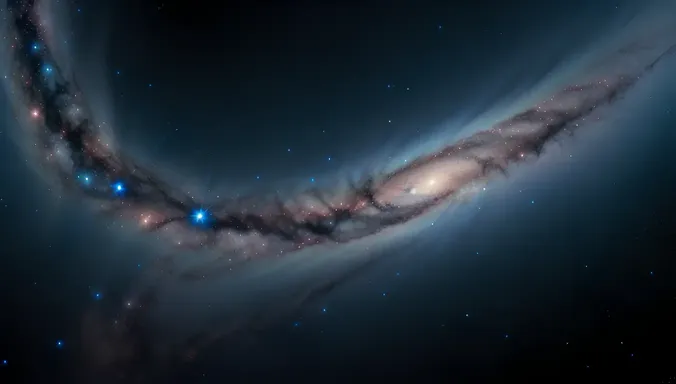 Constellation of Freckles on Dark Blue Background