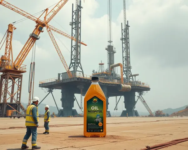 Construction Workers Building Neopitol Oil Rig