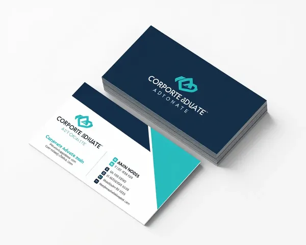 Corporate Advocate Visiting Card with Professional Logo