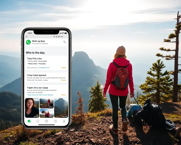 Couple's WhatsApp Plans for Mountain Adventure