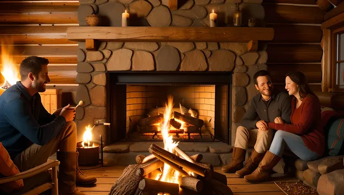 Cozy Cabin Night for Husband and Wife