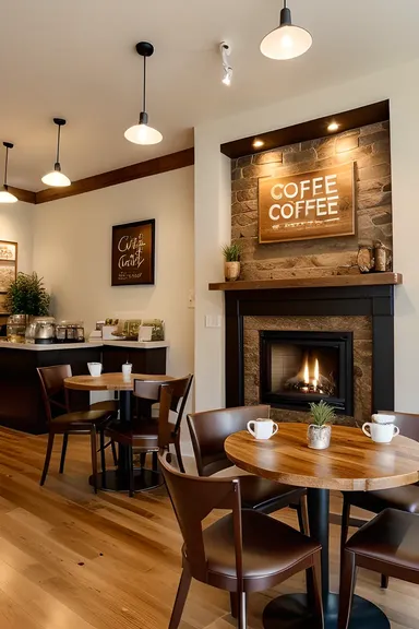 Cozy Coffee Shop Interior with Plush Armchairs Aaaaa