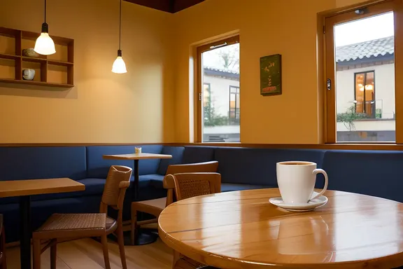 Cozy Coffee Shop Zzz with a Good Book