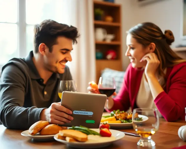 Cozy Dinner Date with WhatsApp Romance