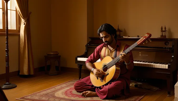 Cozy Room with Sarangi Music