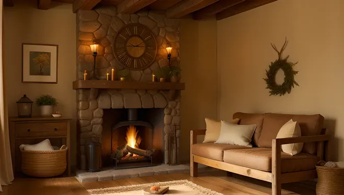 Cozy Sapera Tree in Rustic Setting