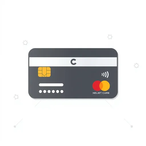 Credit Card Icon Indicates Secure Online Payment