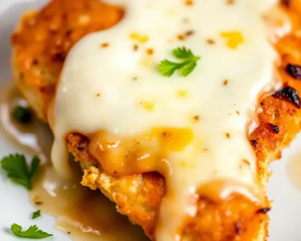 Crispy Chicken Cutlet with Melted Mozzarella Cheese