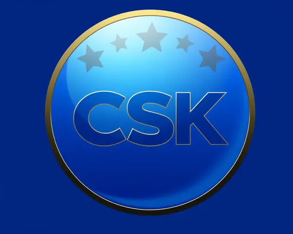 Csk Logo PNG HD with Blue Background Design