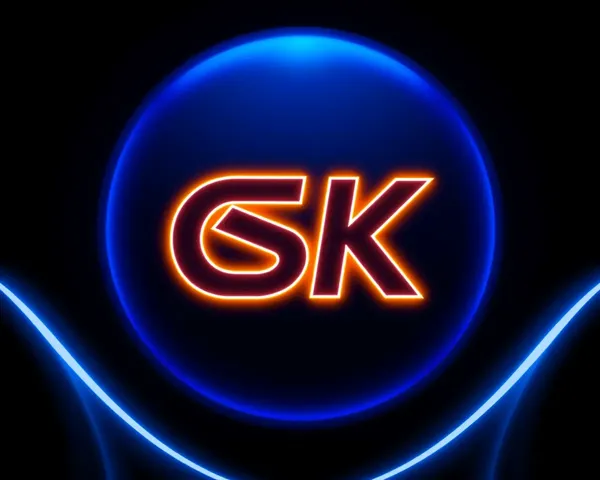 Csk Logo PNG HD with Dark Blue Neon Glow Background