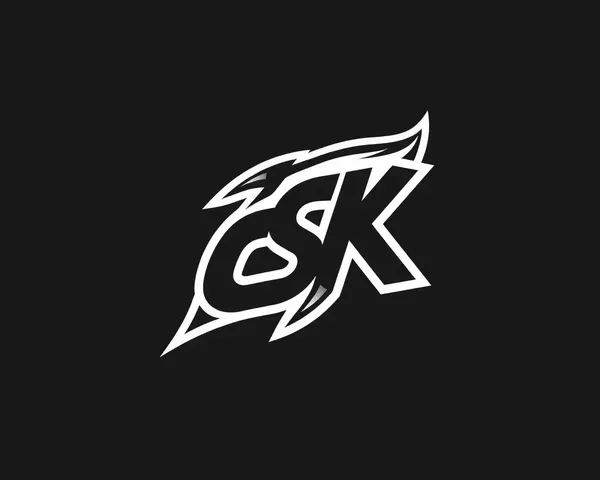 Csk Logo Transparent Outline Vector for Illustration