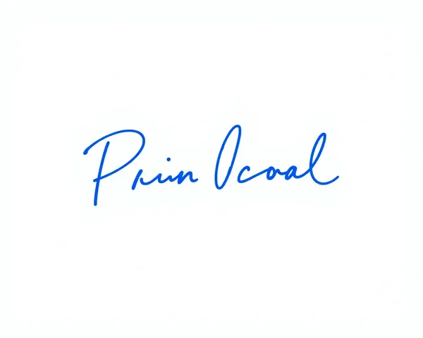 Cursive Blue Signature on Light Blue Texture PNG