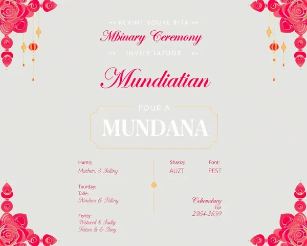 Customizable Modern Mundan Ceremony Invitation Card Design
